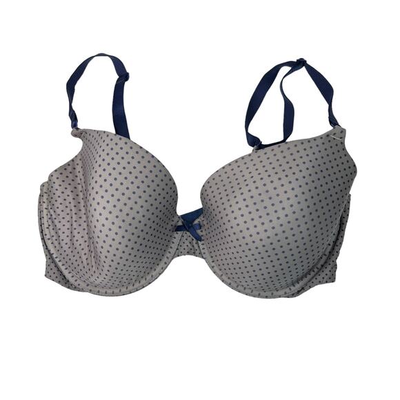 Victoria's Secret Demi Lightly Padded Bra Convertible Underwire Polka Dot 36DD - Picture 1 of 6